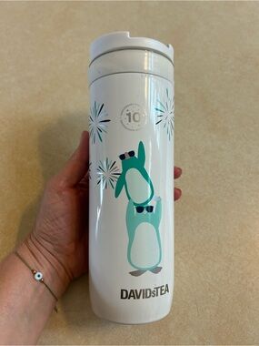 David’s Tea Travel Infuser Insulated Mug Bottle Tumbler stainless